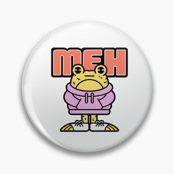 Item preview, Meh - Unimpressed Frog in a Hoodie designed and sold by BysonDesigns.
