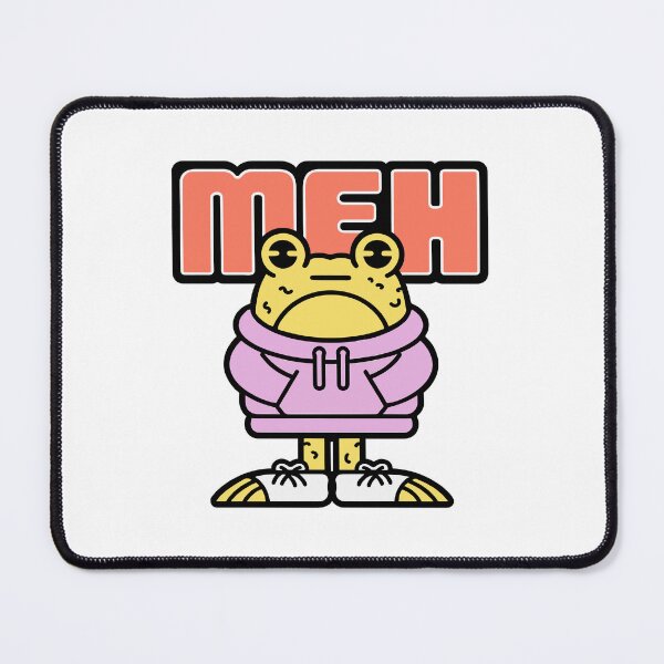 Item preview, Meh - Unimpressed Frog in a Hoodie designed and sold by BysonDesigns.