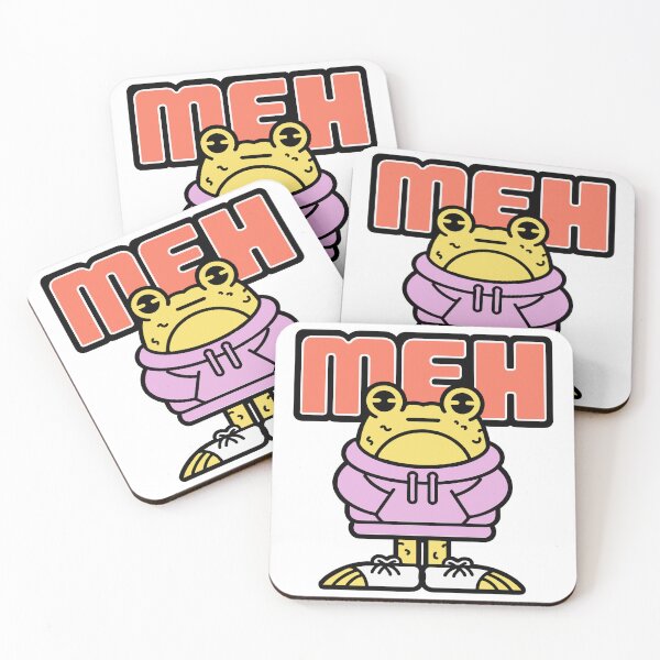 Item preview, Meh - Unimpressed Frog in a Hoodie designed and sold by BysonDesigns.