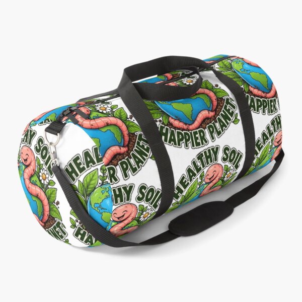 Item preview, Healthy Soil Happier Planet Earthworm Eco Gardening designed and sold by FindYouByZ.