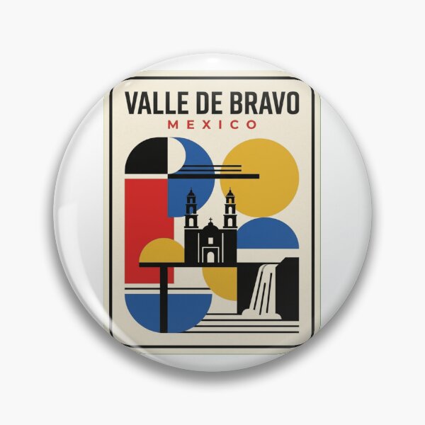 Artikelvorschau, Retro Valle De Bravo Bauhaus Geometrische Skyline entworfen und verkauft von k3rstman1.