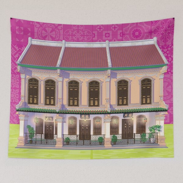Item preview, Rumah Abu of Chan Family Illustration designed and sold by YoungLWorkshop.