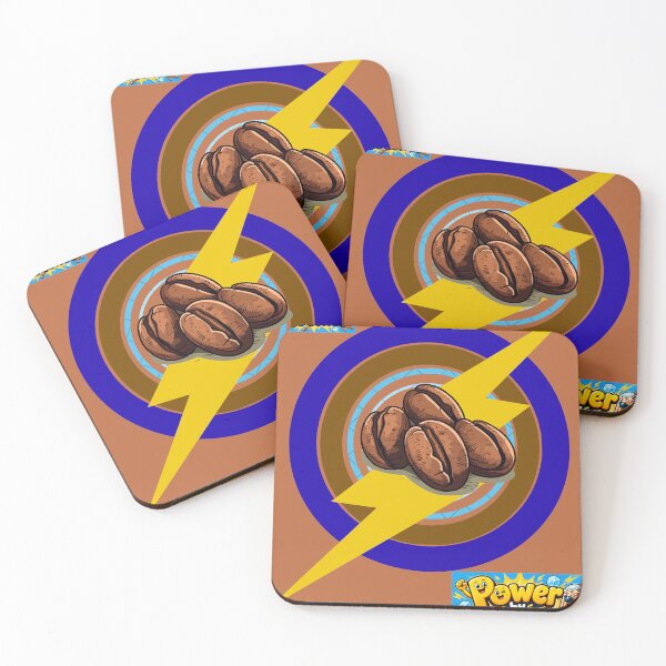 Item preview, Power by Iced coffee Lighting Bolt Art designed and sold by ngalalem.