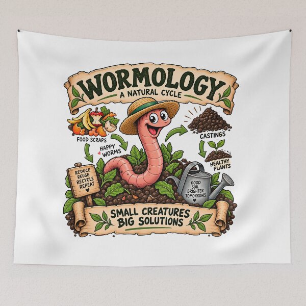 Item preview, Wormology A Natural Cycle Vintage Vermicomposting designed and sold by FindYouByZ.