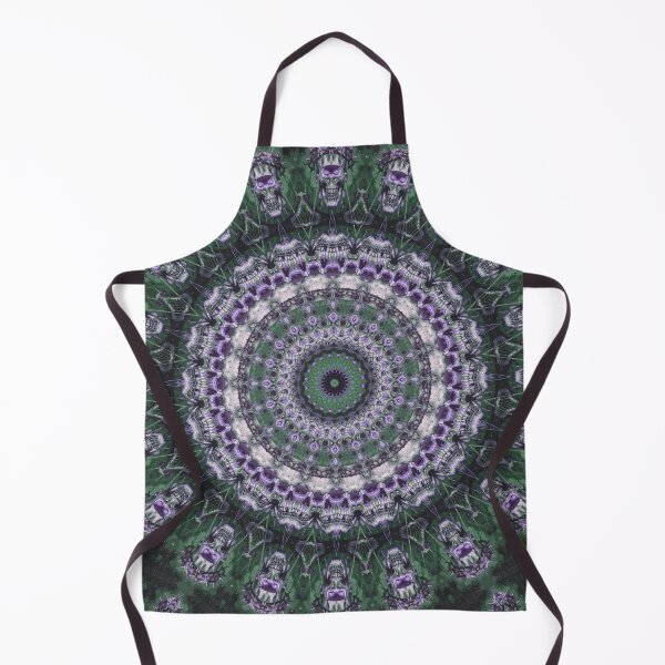 Item preview, Gothic Skull Mandala Thorn Crown Psychedelic Dark Art designed and sold by cr6zym1nd.