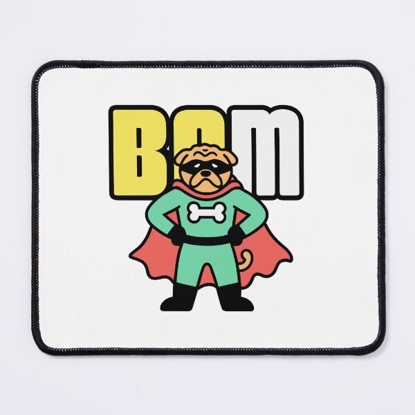Item preview, Bam - Superhero Pug in a Cape designed and sold by BysonDesigns.