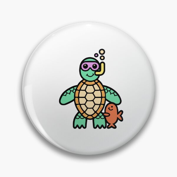 Item preview, Sea Turtle Snorkeling with a Fish Friend designed and sold by BysonDesigns.