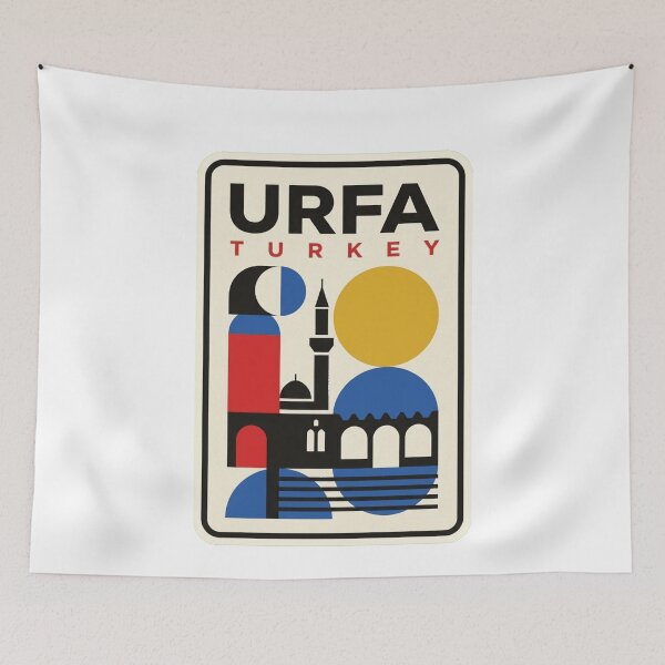 Item preview, Retro Urfa Bauhaus Geometric Skyline designed and sold by k3rstman1.