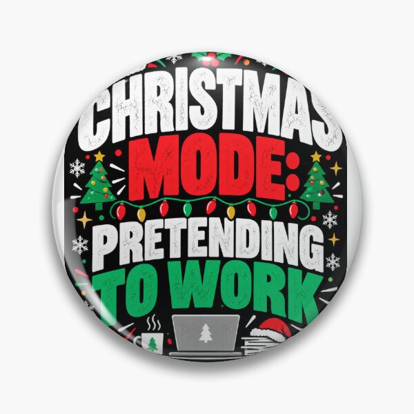 Item preview, Christmas Mode Pretending to Work – Funny Christmas Office Design designed and sold by KeeganDykes.