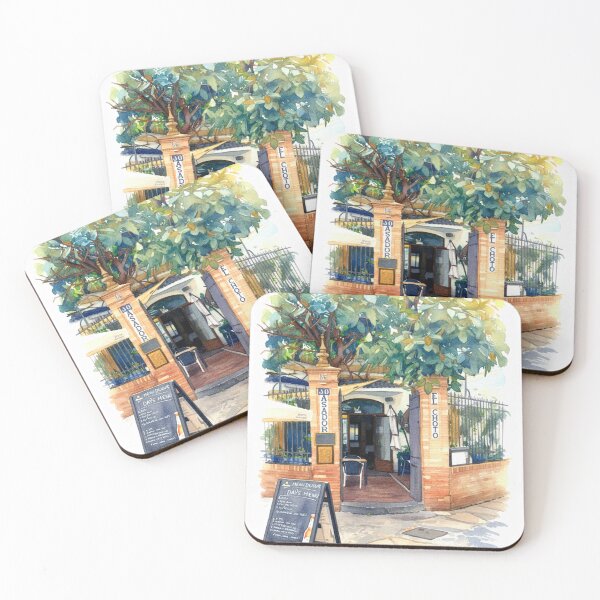 Item preview, Charming Café Entrance with Terrace in Cordoba designed and sold by Nifashedji.
