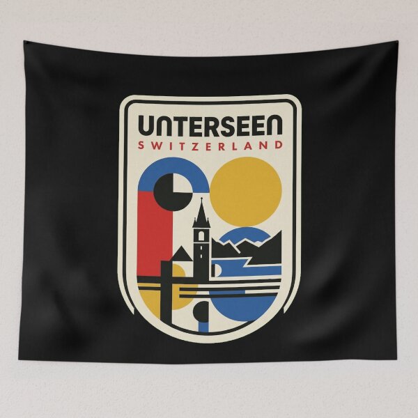 Item preview, Retro Unterseen Bauhaus Geometric Skyline designed and sold by k3rstman1.