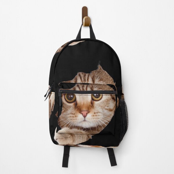 Item preview, Funny Peekaboo Cat Ripping Through Paper 3D Art designed and sold by Azmatdesigner.
