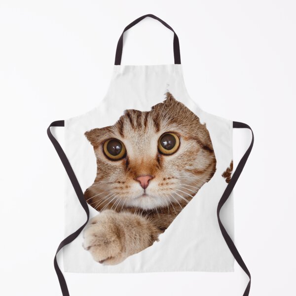 Item preview, Funny Peekaboo Cat Ripping Through Paper 3D Art designed and sold by Azmatdesigner.