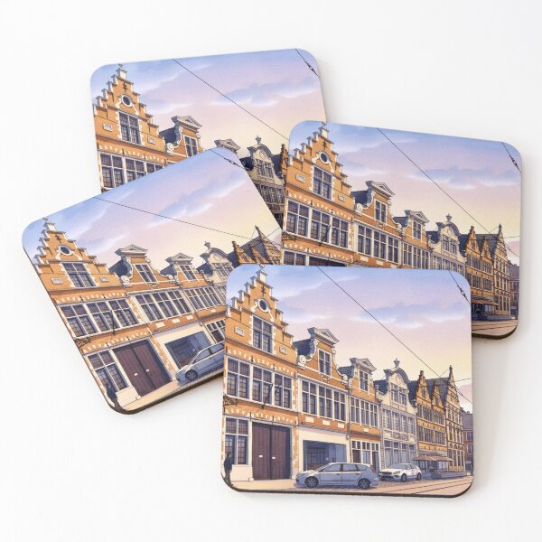 Item preview, Historic Flemish Townhouses with Stepped Gables in Gand designed and sold by Nifashedji.