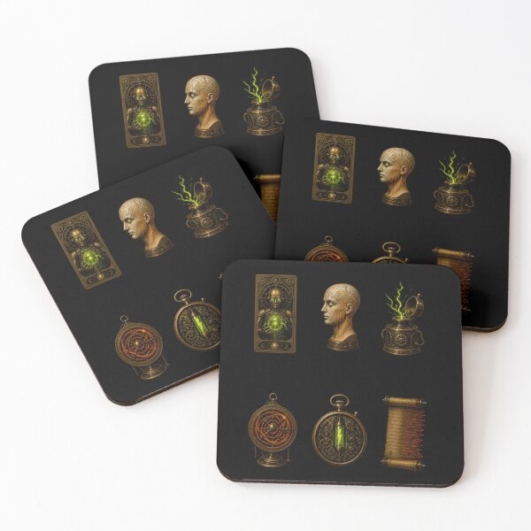 Item preview, Steampunk Cyber Occult Grid designed and sold by LazyDayzCo.