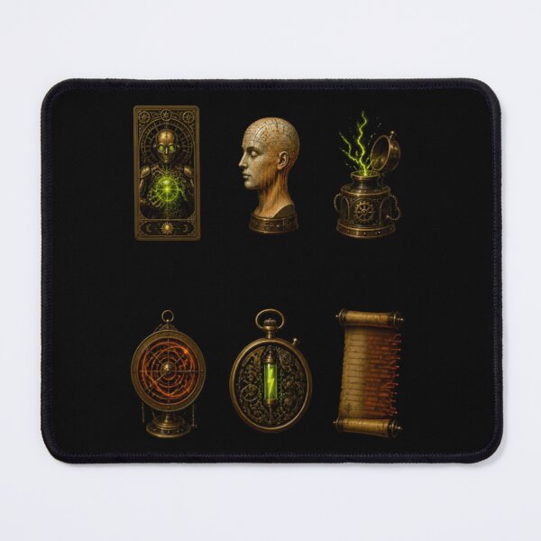 Item preview, Steampunk Cyber Occult Grid designed and sold by LazyDayzCo.