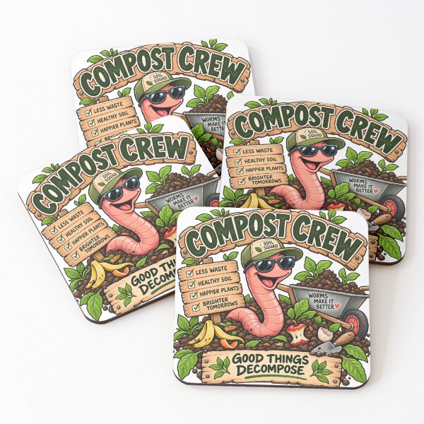Item preview, Compost Crew Good Things Decompose Funny Worm Farming designed and sold by FindYouByZ.