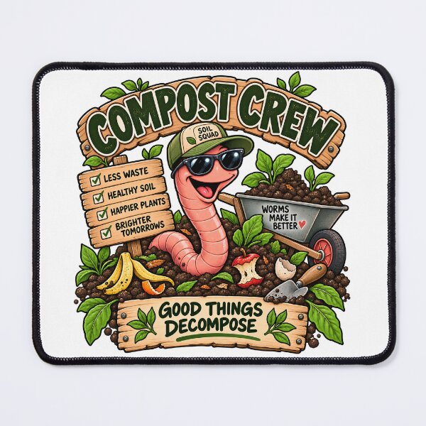 Item preview, Compost Crew Good Things Decompose Funny Worm Farming designed and sold by FindYouByZ.