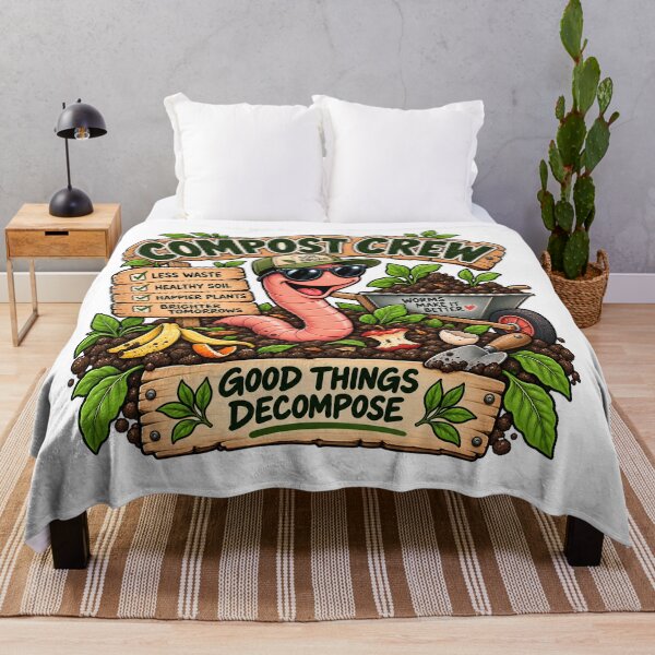 Item preview, Compost Crew Good Things Decompose Funny Worm Farming designed and sold by FindYouByZ.