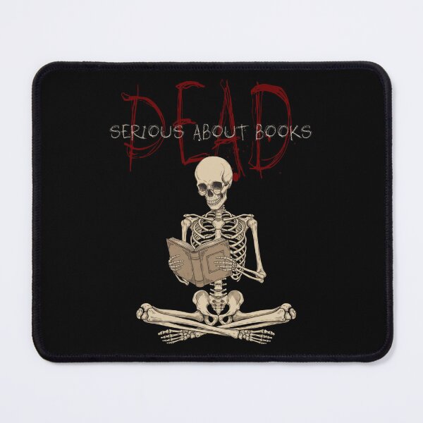 Item preview, Dead Serious About Books Skeleton Book Lover designed and sold by selvashop.