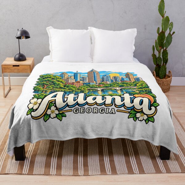 Item preview, Hand Drawn Atlanta Georgia Travel Souvenir Landmark Gift designed and sold by MichaeIRellov.