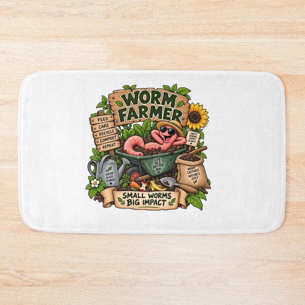 Item preview, Worm Farmer Life in a Better Bin Funny Composting Humor designed and sold by FindYouByZ.