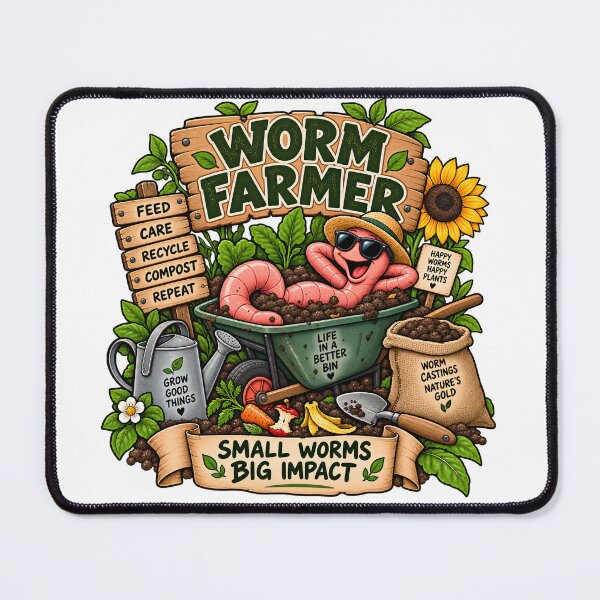 Item preview, Worm Farmer Life in a Better Bin Funny Composting Humor designed and sold by FindYouByZ.
