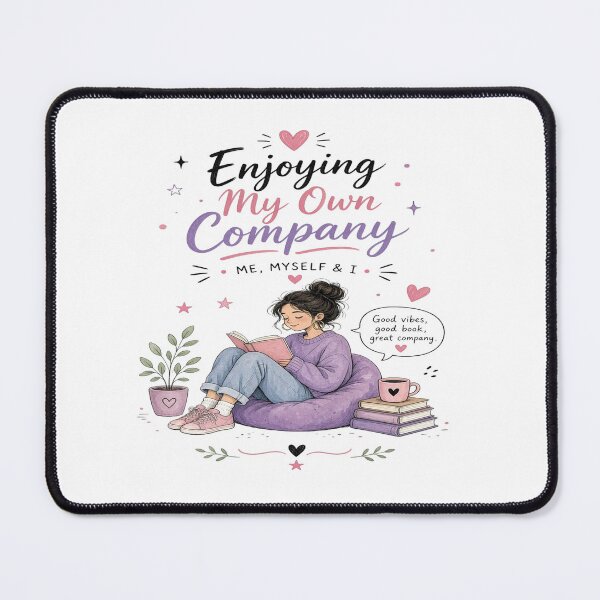 Item preview, Enjoying My Own Company T-Shirt – Book Lover Introvert Self Care Cozy Reading Girl Gift designed and sold by Sushikidsntoddlers.