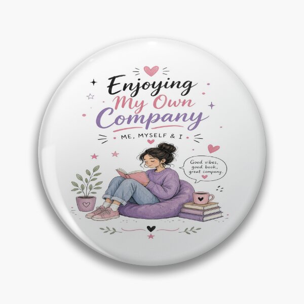 Artikelvorschau, Enjoying My Own Company T-Shirt – Book Lover Introvert Self Care Cozy Reading Girl Gift entworfen und verkauft von Sushikidsntoddlers.