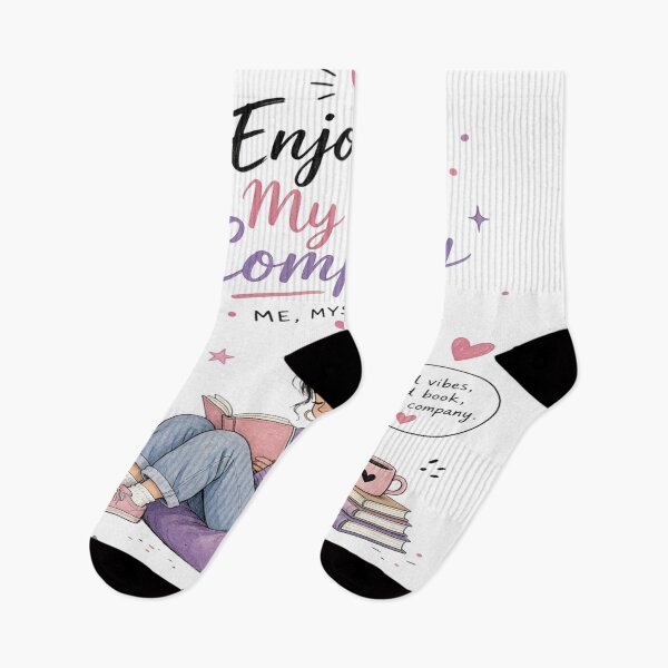 Item preview, Enjoying My Own Company T-Shirt – Book Lover Introvert Self Care Cozy Reading Girl Gift designed and sold by Sushikidsntoddlers.