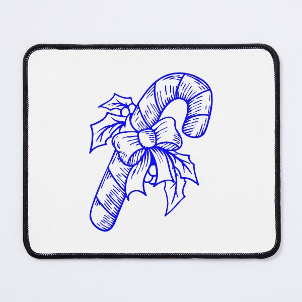 Item preview, Blue Vintage Christmas Candy Cane Design designed and sold by pattern-archive.