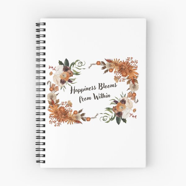 Item preview, Happiness Blooms From Within Floral Quote designed and sold by manexus.