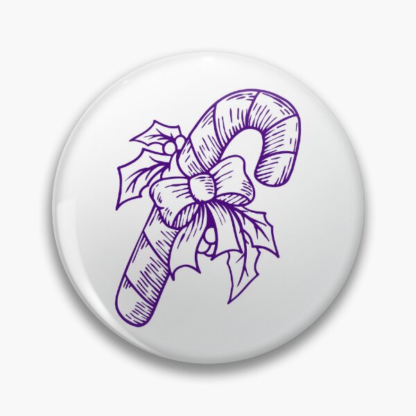 Item preview, Dark Purple Vintage Christmas Candy Cane Design designed and sold by pattern-archive.