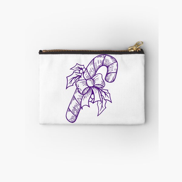 Item preview, Dark Purple Vintage Christmas Candy Cane Design designed and sold by pattern-archive.