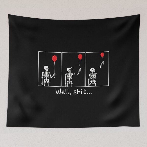 Item preview, Skeleton Balloon Oopsie Art designed and sold by OlyvieArt.