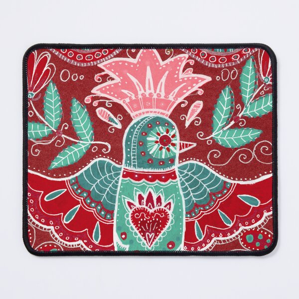 Item preview, Dove with Sacred Heart in Red and Teal designed and sold by Fani*.