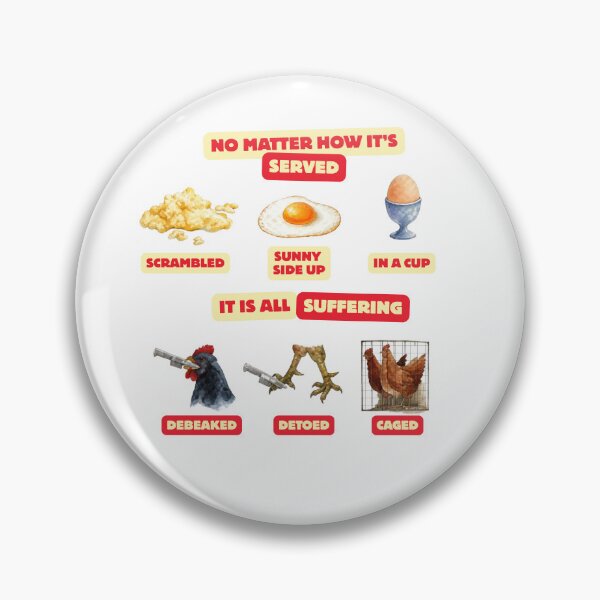 Item preview, Chicken & Egg: No Matter How It’s Served | Go vegan. designed and sold by theethicwhisper.