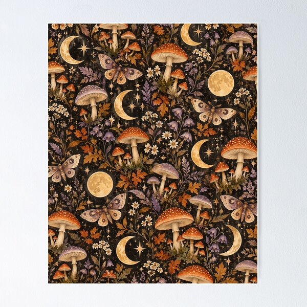 Item preview, Mushroom Moonlight designed and sold by BaShert.