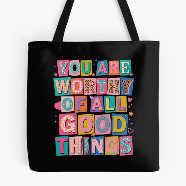 Item preview, You Are Worthy of All Good Things designed and sold by dudelinart.
