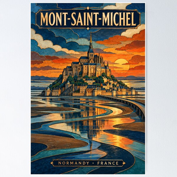 Item preview, Mont Saint-Michel - France designed and sold by GoodOldVintage.