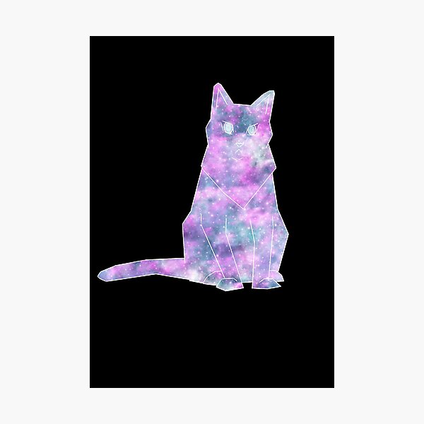 Item preview, Elegant Pastel Galaxy Space Cat designed and sold by ClarissaDoodles.