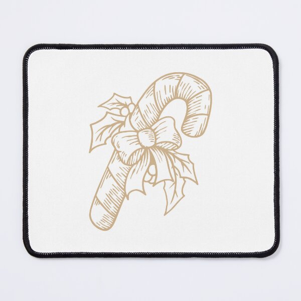 Item preview, Tan Vintage Christmas Candy Cane Design designed and sold by pattern-archive.