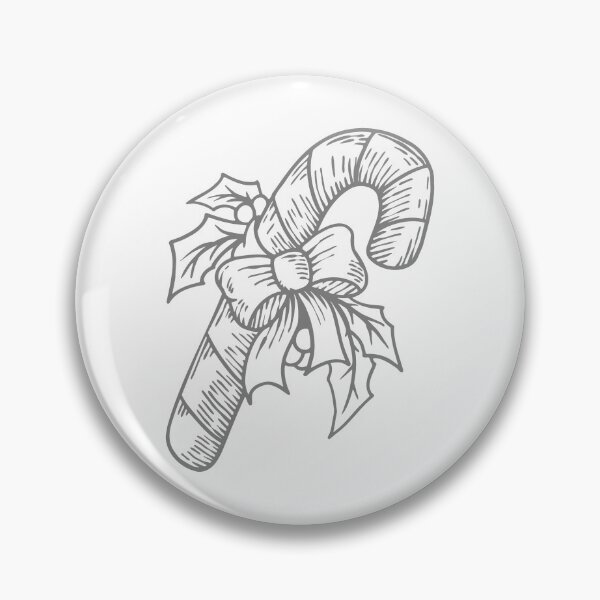 Item preview, Gray Vintage Christmas Candy Cane Design designed and sold by pattern-archive.