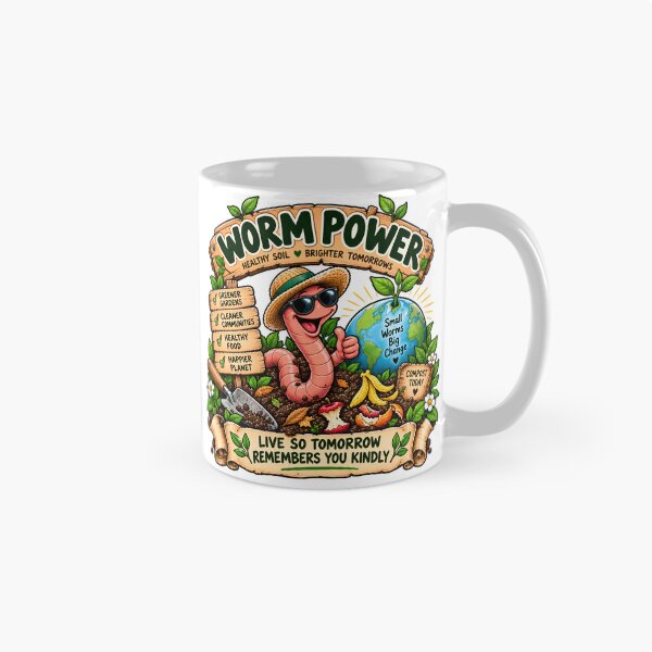 Item preview, Worm Power Small Worms Big Change Sustainable Gardening designed and sold by FindYouByZ.