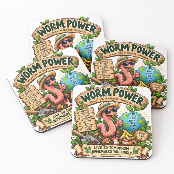 Item preview, Worm Power Small Worms Big Change Sustainable Gardening designed and sold by FindYouByZ.