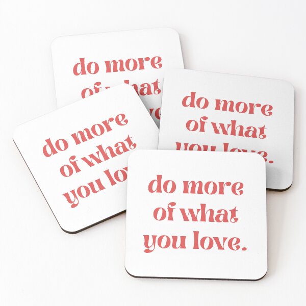 Item preview, Do More Of What You Love Red Typography Quote designed and sold by manexus.