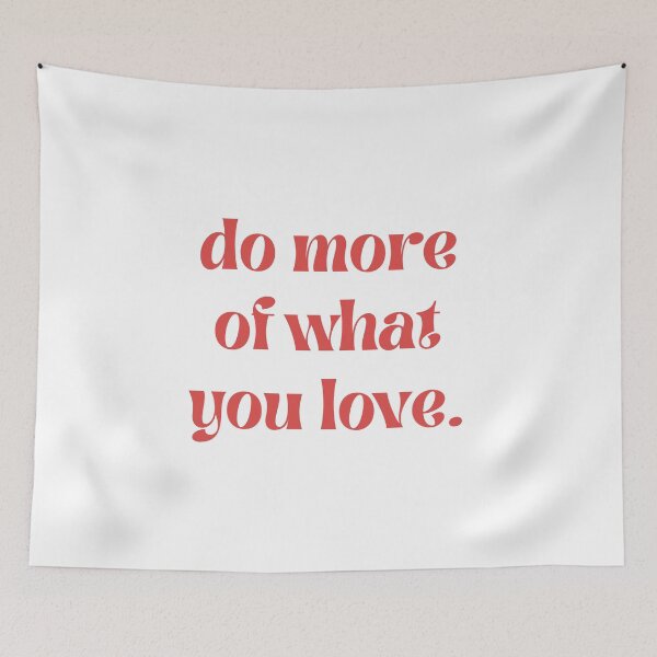 Item preview, Do More Of What You Love Red Typography Quote designed and sold by manexus.