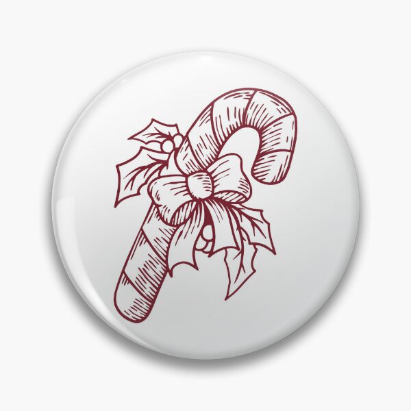 Item preview, Burgundy Christmas Candy Cane designed and sold by pattern-archive.