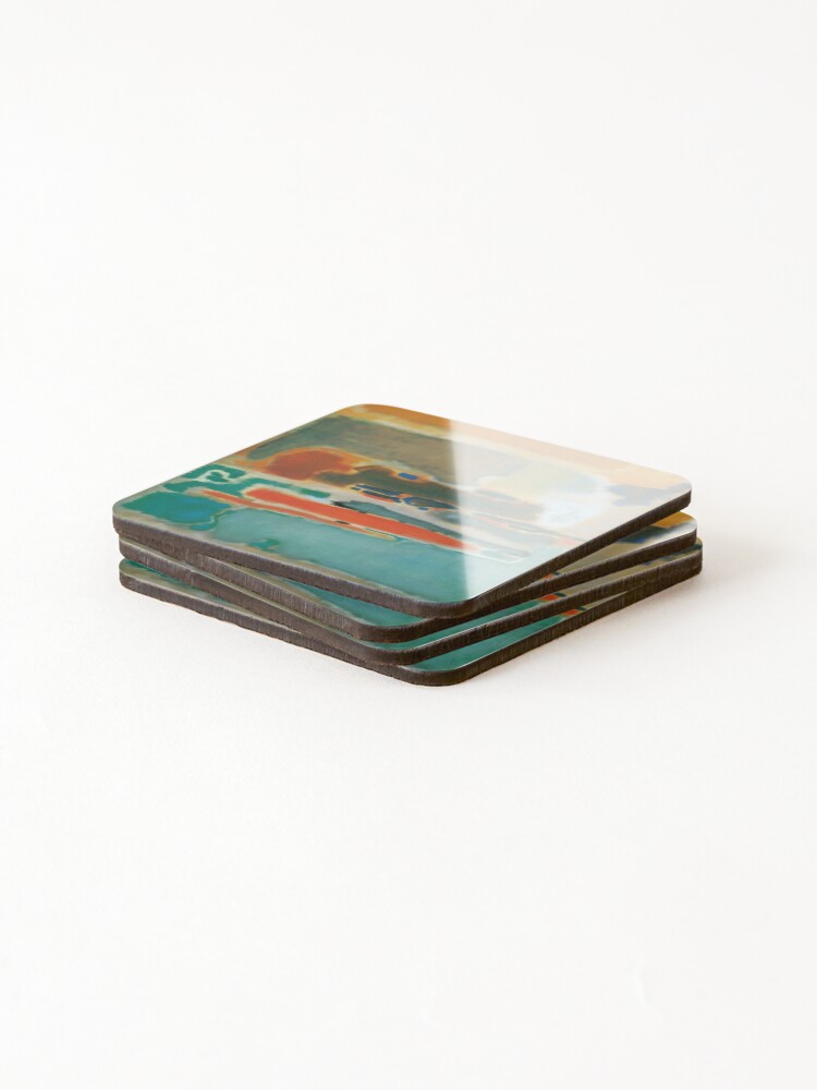Thumbnail 4 of 5, Coasters (Set of 4), Mark Rothko abstract art - Mark Rothko paintings - Mark Rothko artwork - Mark Rothko artist - Mark Rothko modern art designed and sold by Rohyadalim.