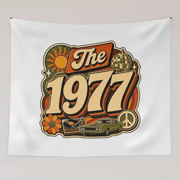 Item preview, The 1977 Retro Birthday designed and sold by RedCircleArt.